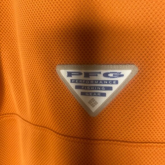 Columbia Texas Longhorns Polo Shirt Orange Mens 2XL‎ PFG Performance Fish Gear - Picture 7 of 12